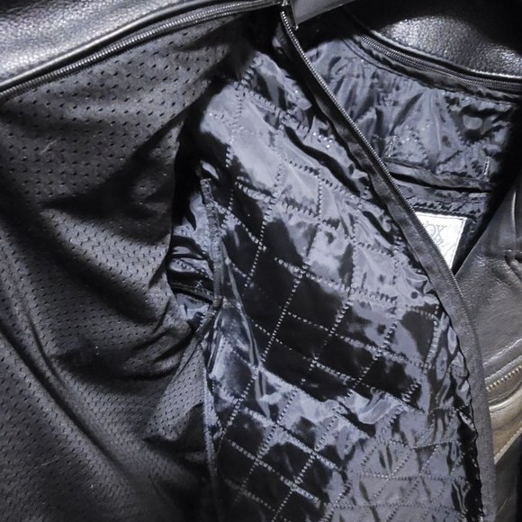 Men's Fox Creek Leather Motorcycle Jacket - Picture 6 of 16